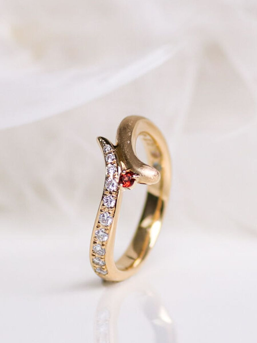 愛猫をイメージしたオーダーリング 愛猫をイメージしたオーダーリング